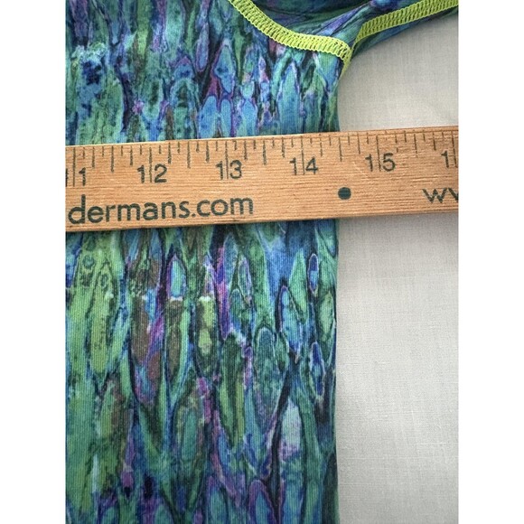 TutuBlue Full Zip Womens XS Blue Green Rash Guard UPF50 Thumbhole Pocket - Picture 12 of 16